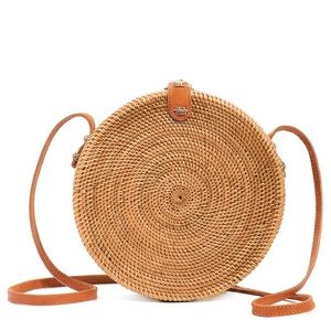 Woven crossbody bag